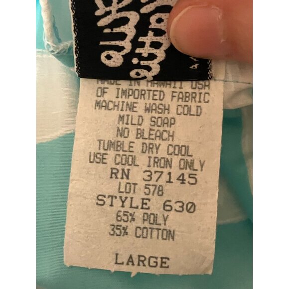 Vintage Hilo Hattie Hawaiian Muu Muu Maxi Dress L (3X) Oversized Hawaii Resort - Picture 11 of 11